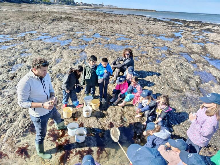 Voyage des classes du CP au CM2 à Piriac-sur-Mer